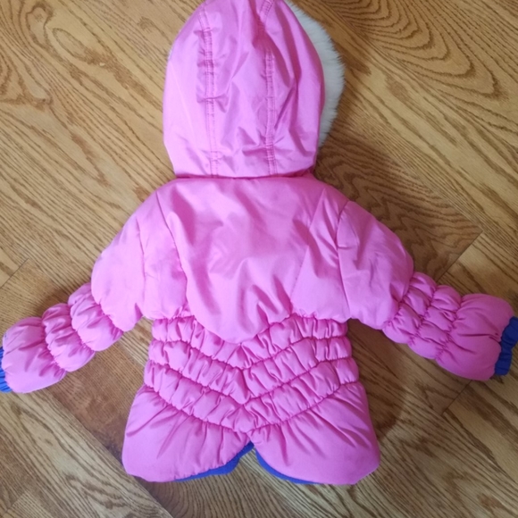 Weathertamer Toddler Pink Quilted Puffer Jacket - Picture 6 of 7